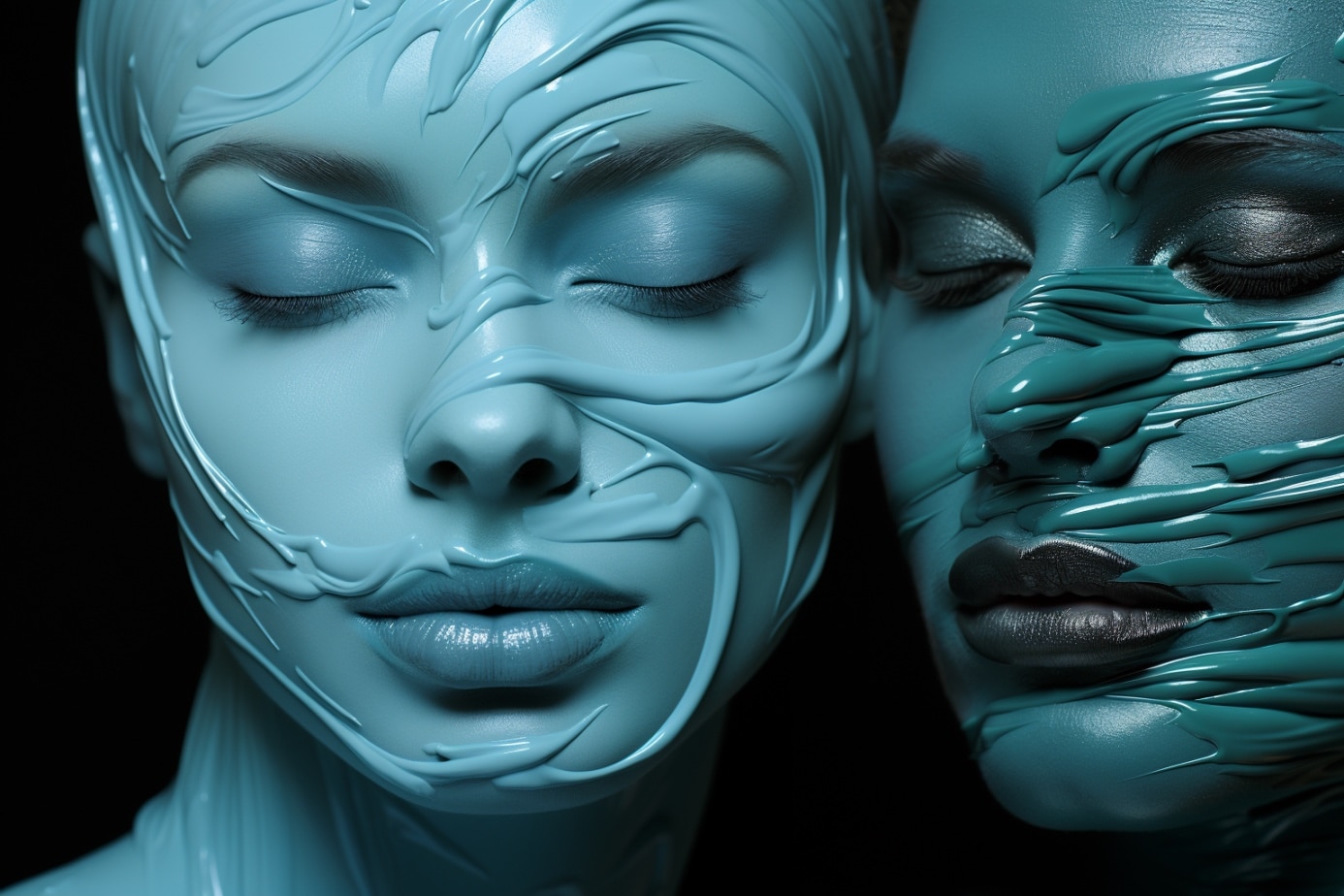 femme qui avec des les esprits